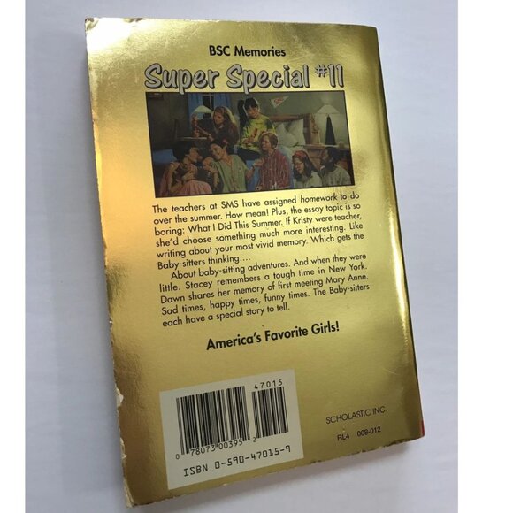 Babysitters Club Super Special #11 Baby-sitters Remember Paperback Chapter Book - Picture 6 of 6